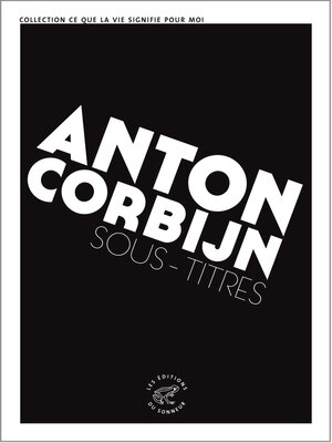 cover image of Sous-titres